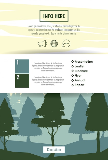 Plansza Leśny Infografika