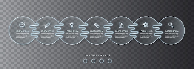 Plansza Projekt Ui Szablon Przezroczyste Szkło. Idealny Do Układu Przepływu Pracy I Diagramu Procesu Prezentacji Koncepcji Biznesowej.