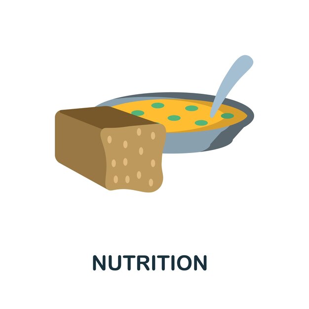 Płaska Ikona Odżywiania Kolorowa Wypełniona Prosta Ikona Odżywiania Do Projektowania Stron Internetowych Szablonów I Infografik