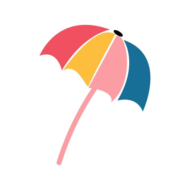 Plik wektorowy płaska ikona parasola izolowana na białym tle do projektowania aplikacji internetowych i mobilnych