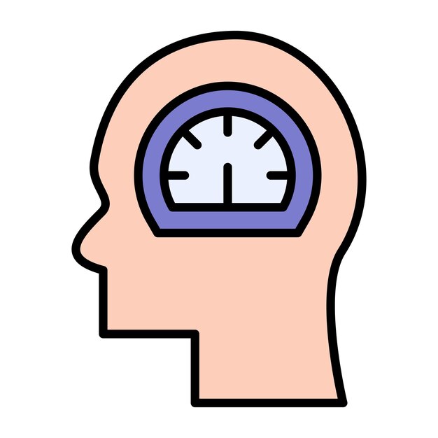 Płaska ilustracja kontroli psychicznej