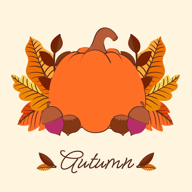 Płaska ilustracja obchodów jesieni
