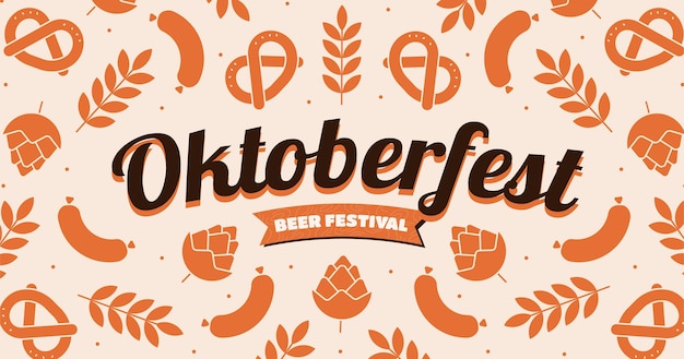 Płaska Ilustracja Oktoberfest