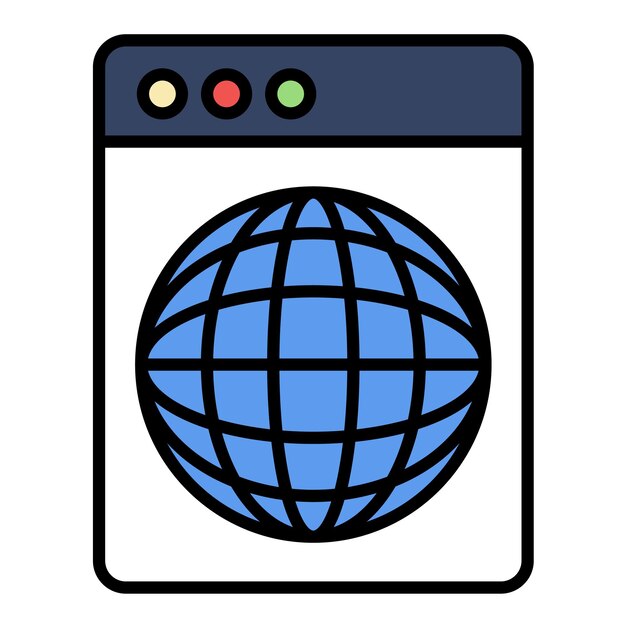 Płaska ilustracja strony internetowej