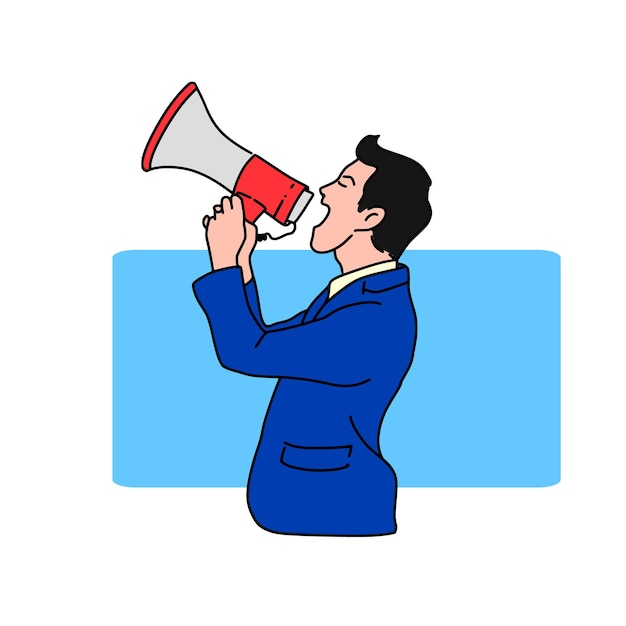 Płaska ilustracja wektorowa promocyjna postacie pozujące Jest miejsce na tekst na banerze