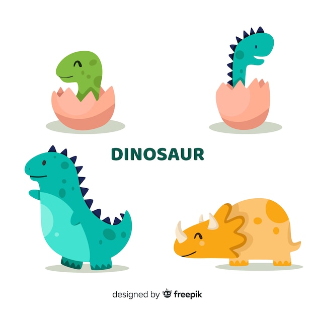 Płaska Kolekcja Dinozaurów