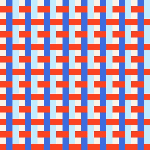 Plik wektorowy płaska konstrukcja geometryczny abstrakcyjny wzór tkaniny