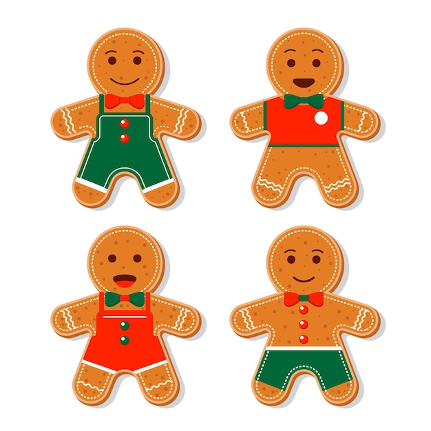 Płaska konstrukcja kolekcja cookie piernika