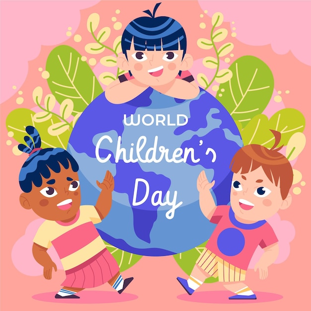 Płaska Konstrukcja światowy Dzień Dziecka