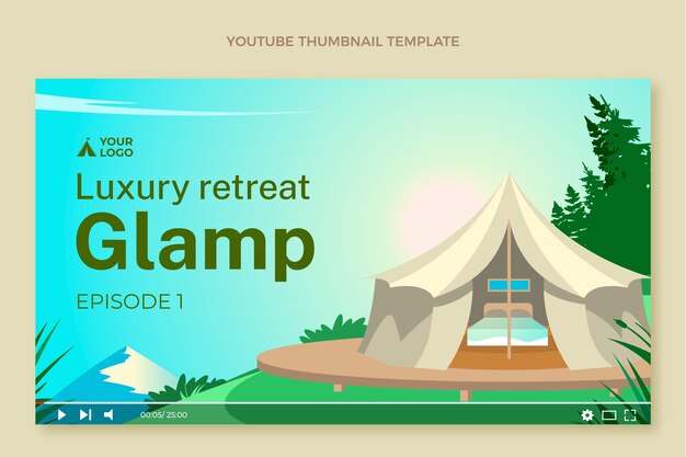 Płaska miniatura youtube glamping