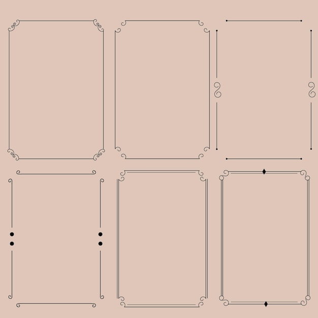 Płaska minimalistyczna ramka liniowa
