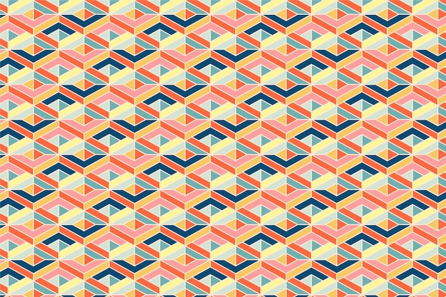 Płaska mozaika geometryczna wzór