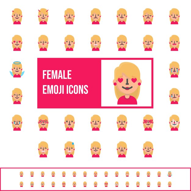 Płaski Blond Emoji