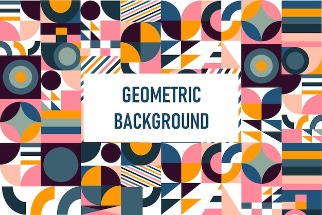 Płaski geometryczne tle