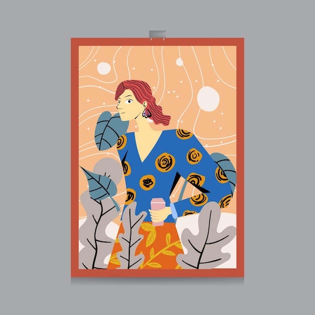 płaski projekt ilustracji dla tła baner plakat szablon ulotka broszura karta itp.