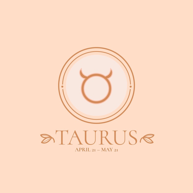 Plik wektorowy płaskie logo taurus