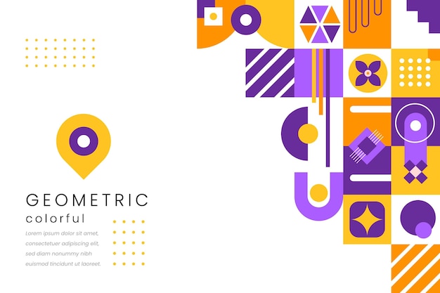 Płaskie Tło Geometryczne