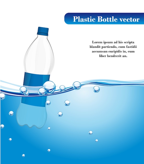 Plik wektorowy plastikowa butelka