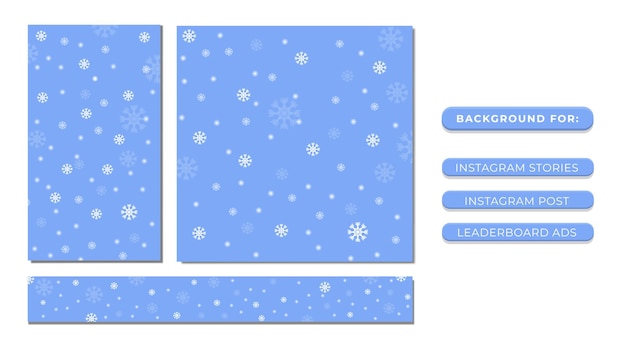 Płatek śniegu Z Niebieskim Tłem Dla Postów W Mediach Społecznościowych I Reklam Na Stronie