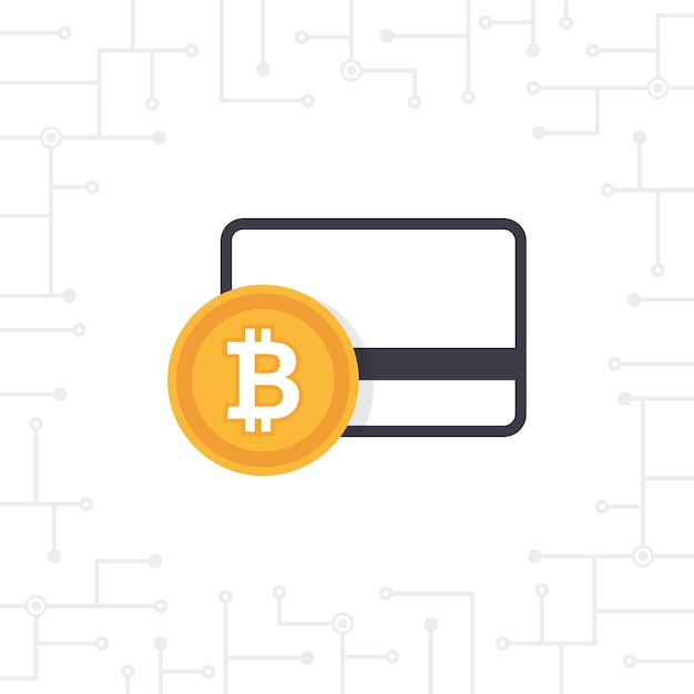 Płatność Bitcoin w płaskiej konstrukcji