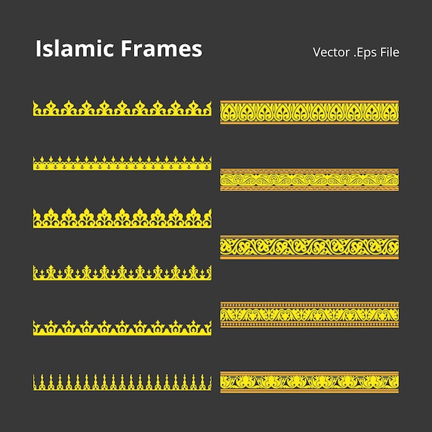 Plik wektorowy Islamic Frames