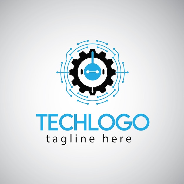 Plik wektorowy plik wektorowy logo robota technicznego
