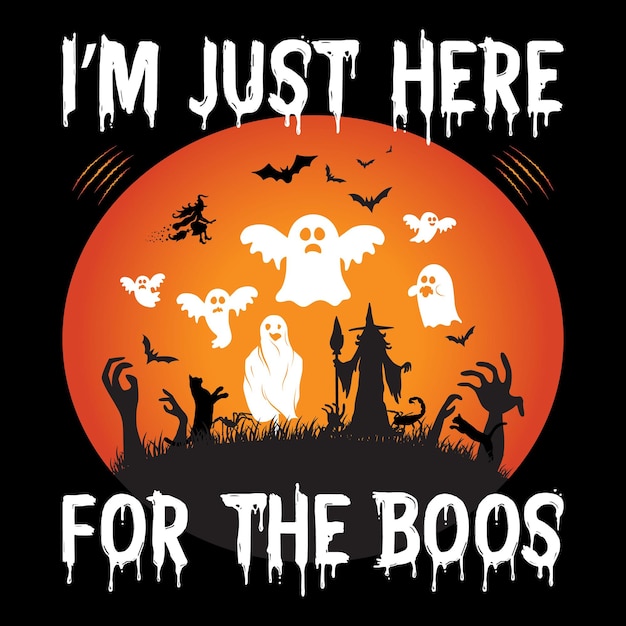 Plik wektorowy projektu koszulki na Halloween