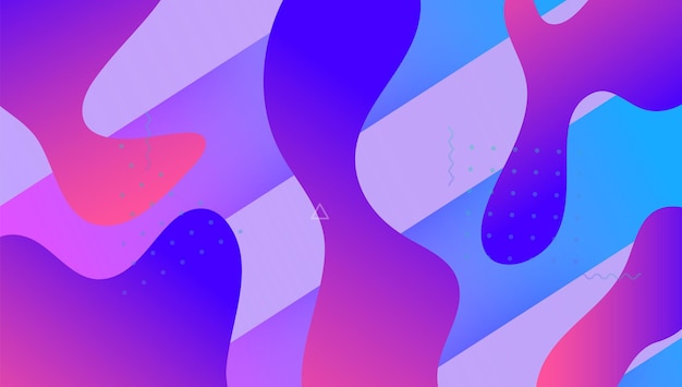 Płynny kształt geometryczny Strona internetowa tętniąca życiem strona Cyfrowe tło