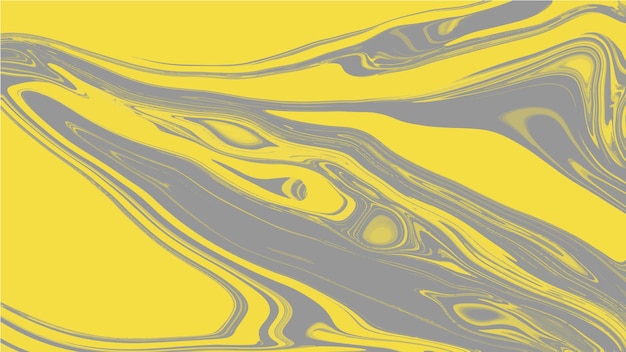 Płynny marmurowy kolor szary żółty streszczenie tekstura wektor nowoczesne tło