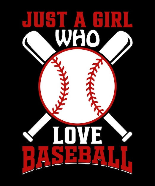 Po Prostu Dziewczyna, Która Uwielbia Projekt Koszulki Baseballowej.
