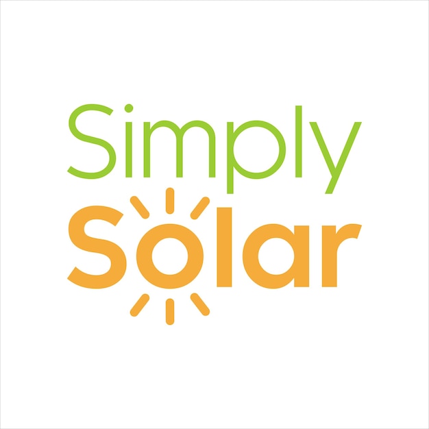 Plik wektorowy po prostu ikona logo słonecznego wektor szablonu