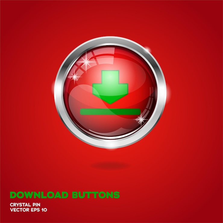 Wektor pobierz 3d buttons christmas edition