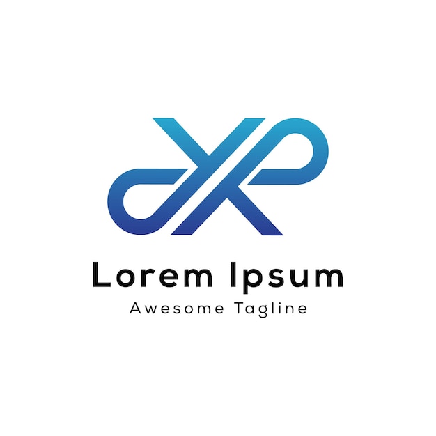 Początkowa konstrukcja logo litery jxr