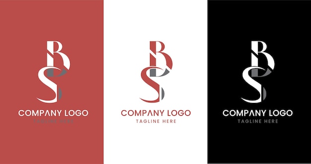 Początkowa litera BS Logo Design Wyjątkowy kreatywny nowoczesny znak symboliczny