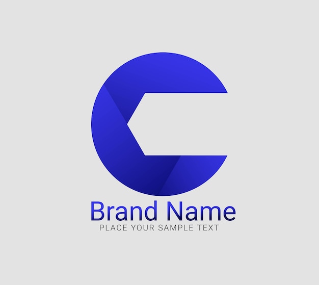 Początkowa litera C Nowoczesne i profesjonalne logo C Logo litery logo litery logo typografia