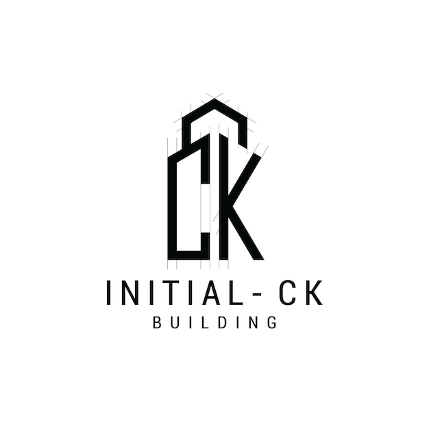 Początkowa litera CK Creative Logo