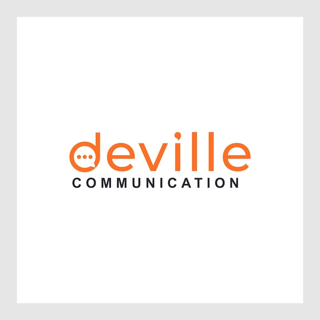 Początkowa Litera D Koncepcja Komunikacji Projektu Logo