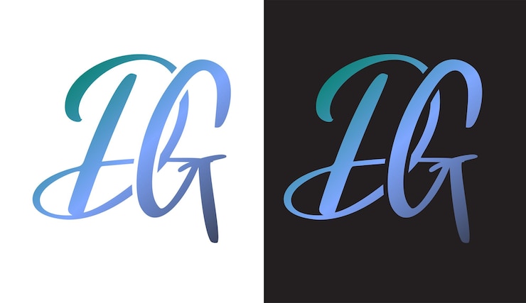 Wektor początkowa litera dg logo projekt kreatywny nowoczesny symbol ikona monogram