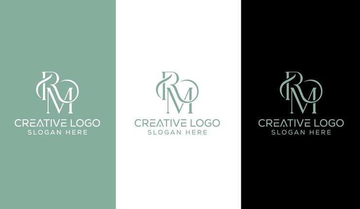 Wektor początkowa litera rm ikona koncepcja symbol wektorowy projekt