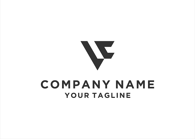 początkowa litera VC Logo Design Vector