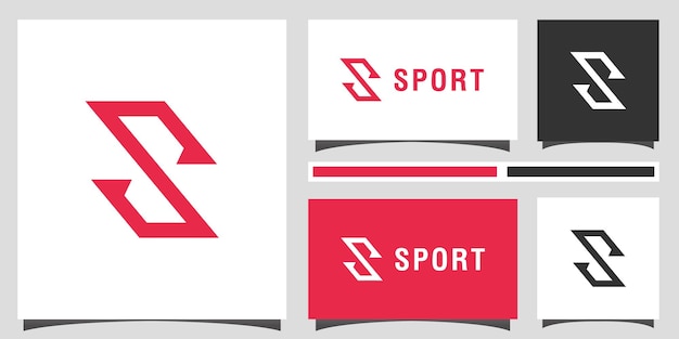 Początkowe Elementy Logo Litery S Dla Nazwy Tożsamości Sportowej Logotyp Prosty S Wektor Ikona Symbol Projektu