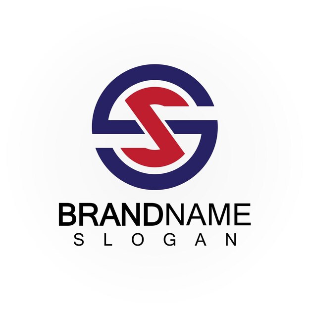 Początkowe litery SS Logo szablon wektora projektu