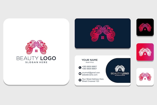 Początkowy I Tożsamości Ornament Projektowanie Logo Piękno Inspiracja Dla Firmy I Wizytówki Premium Wektorów