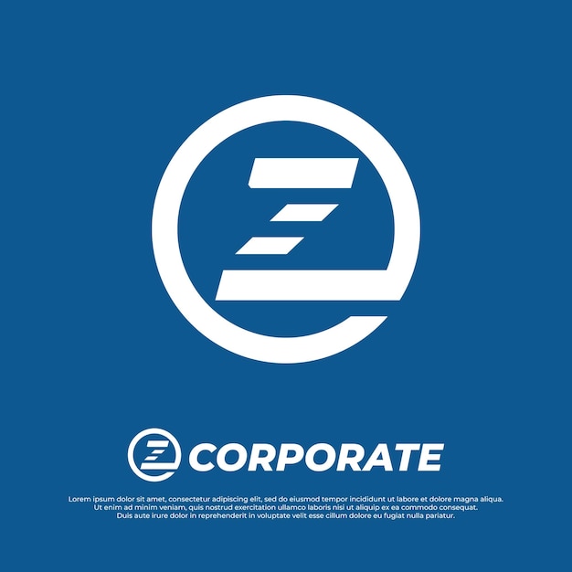 Początkowy list Logo Monogram futuryzm logo styl minimalistyczny typ dla nowoczesnego
