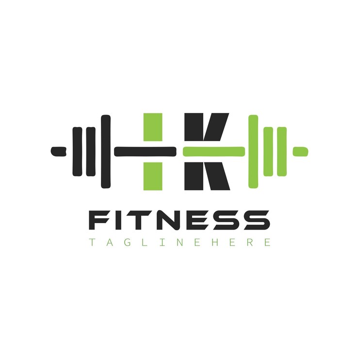 Wektor początkowy monogram dla projektu logo fitness