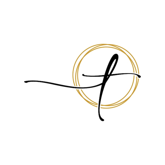 Plik wektorowy początkowy szablon logo litery t uroda