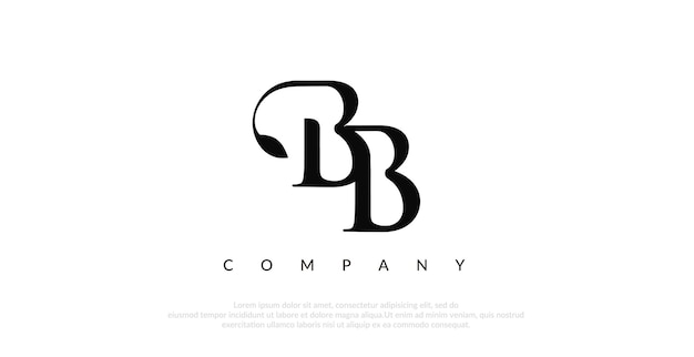 Początkowy wektor projektu logo BB