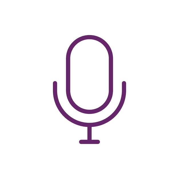 Podcast mikrofony ikony wektorowe szablony projektowania