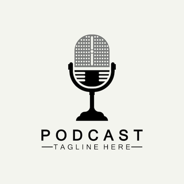 Podcast Vector Icon Design Illustration Szablon