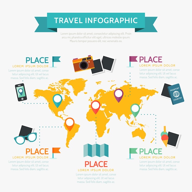 Podróż Elementy Infografika